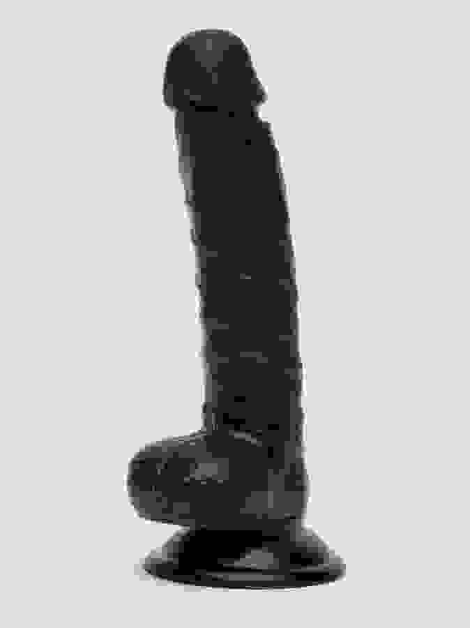 Lifelike Lover Classic Realistic Dildo 8 Inch, Black, hi-res